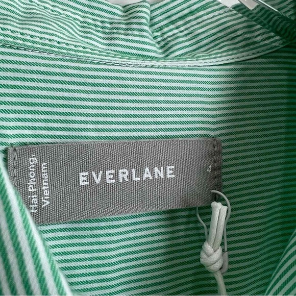 NEW EVERLANE The Silky Cotton Women's Relaxed Button Down Shirt Mint WOMEN 4 - Picture 5 of 14